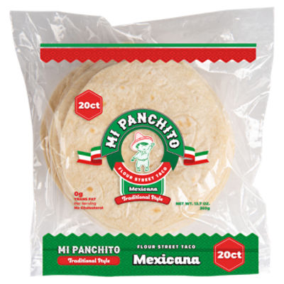 Mi Panchito Traditional Style Mexicana Flour Street Taco, 20 count, 12.7 oz