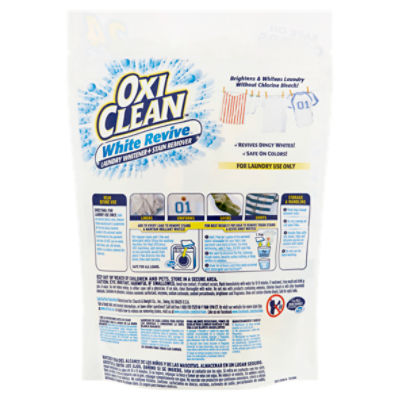 OxiClean White Revive Laundry Whitener + Stain Remover Power Paks, 24 Count