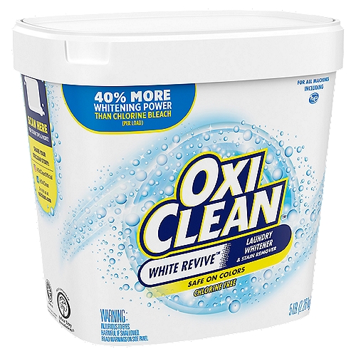 OxiClean White Revive Laundry Whitener & Stain Remover, 5 lb