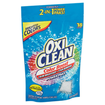 Oxi Clean Color Boost Color Brightener + Stain Remover Power Paks, 18 count, 15.9 oz
