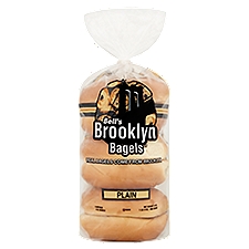 Bell's Brooklyn Bagels Plain Bagels, 4 oz, 6 count