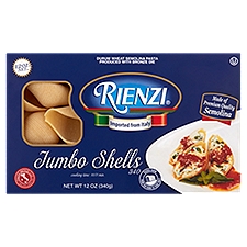 RIENZI Jumbo Shells 340 Pasta, 12 oz