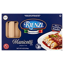 RIENZI Manicotti 226, Pasta, 8 Ounce