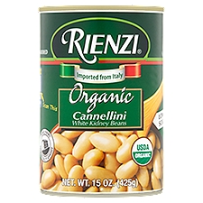Rienzi White Kidney Beans, Organic Cannellini, 15 Ounce