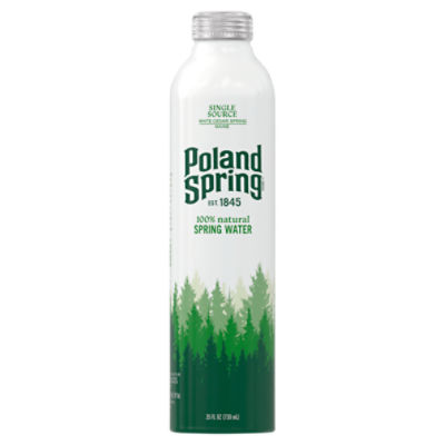 Poland Spring 100% Natural Spring Water, 25 fl oz