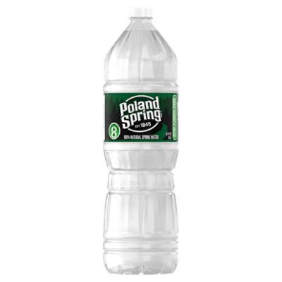 POLAND SPRING Brand 100% Natural Spring Water, 1.5-Liter plastic bottle