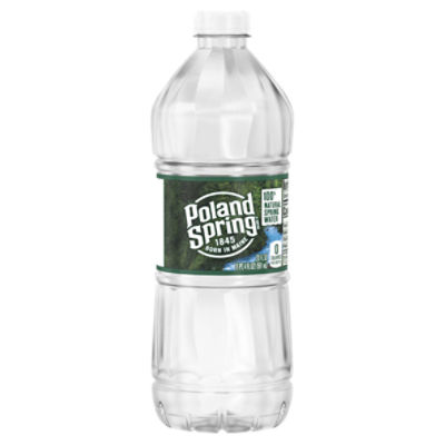 POLAND SPRING Brand 100% Natural Spring Water, 20-ounce plastic bottle