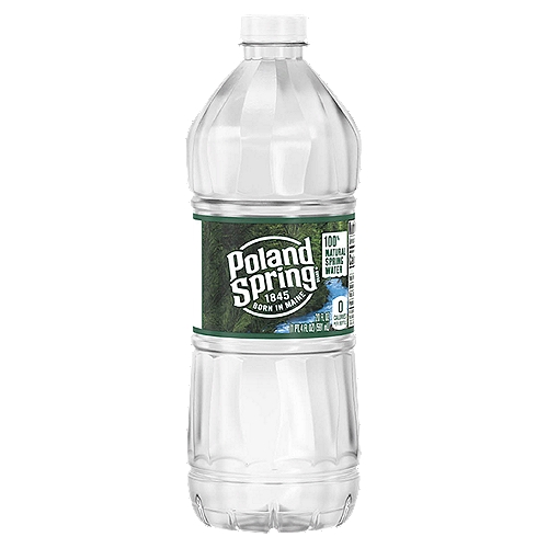 POLAND SPRING Brand 100% Natural Spring Water, 20-ounce plastic bottle
POLAND SPRING Brand 100% Natural Spring Water has been a local favorite in the Northeast for generations. Sourced from carefully selected springs in Maine since 1845, POLAND SPRING Spring Water contains naturally occurring minerals for a crisp, refreshing taste. So when you're looking for a trusted source of hydration for any occasion, choose POLAND SPRING.