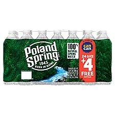 POLAND SPRING Brand 100% Natural Spring Water, 16.9-ounce plastic bottles (Total of 28)