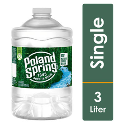 Poland Spring POLAND SPRING Brand 100% Natural Spring Water, 101.4-ounce plastic jug, 101.4 Fluid ounce 