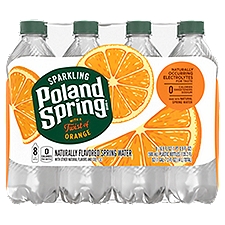 Poland Spring Sparkling Orange, Water, 135.2 Fluid ounce