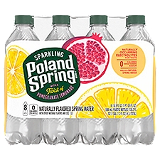 Poland Spring Sparkling Pomegranate Lemonade, Water, 135.2 Fluid ounce