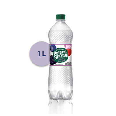 Poland Spring Sparkling Water, Triple Berry, 33.8 oz. Bottle