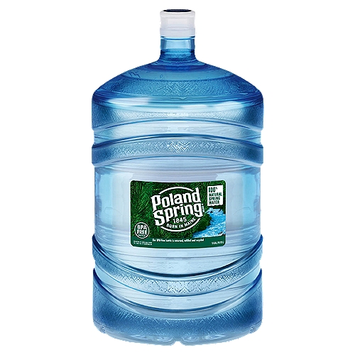 POLAND SPRING Brand 100% Natural Spring Water, 5-gallon plastic jug