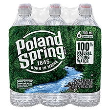 Poland Spring Natural Spring Water Sport Bottle with Flip Cap, 142.2 Fluid ounce
