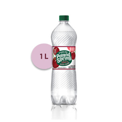 Poland Spring Sparkling Water, Black Cherry, 33.8 oz. Bottle