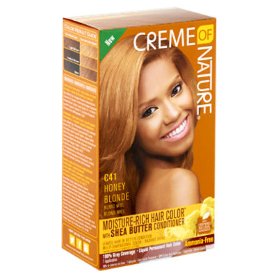 Creme of Nature C41 Honey Blonde Liquid Permanent Hair Color, 1 application