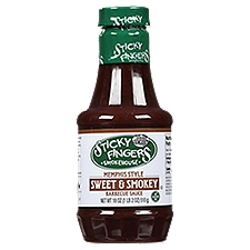 Sticky Fingers Memphis Style Sweet & Smokey, Barbecue Sauce, 18 Ounce