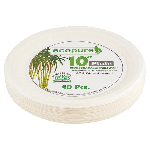 Ecopure 10'' Plate, 40 count
