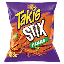 Takis Stix Flare Chili Pepper & Lime Flavored Corn Snack Sticks, 4 oz