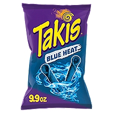 Takis Blue Heat Extreme Hot Chili Pepper, Tortilla Chips, 9.9 Ounce