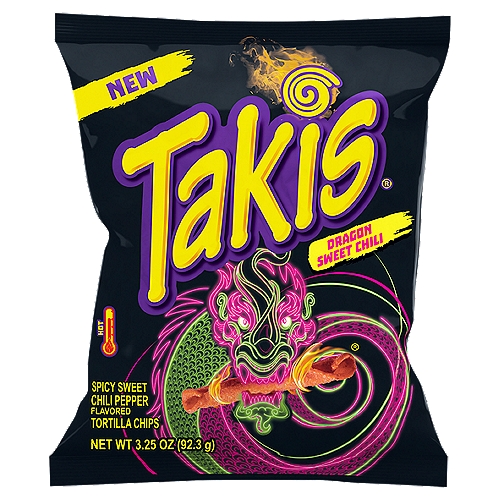 Takis Dragon Spicy Sweet Chili Pepper Flavored Tortilla Chips, 3.25 oz