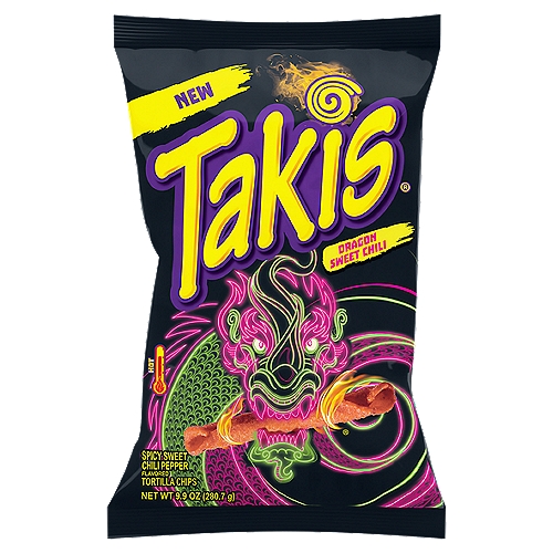 Takis Dragon Sweet Chili Pepper Flavored Tortilla Chips, 9.9 oz