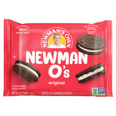 Newman's Own Newman O's Original Chocolate Sandwich Cookies, 13 oz