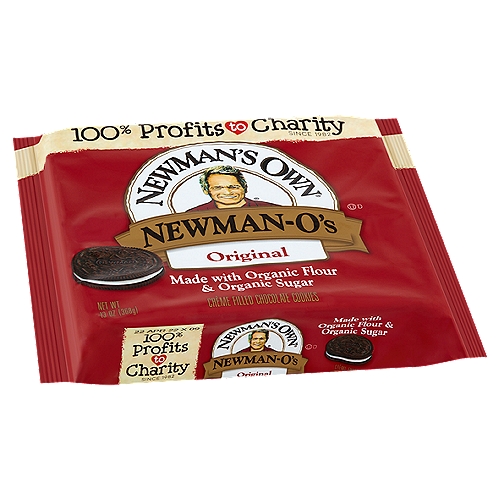 Newman's Own Newman-O's Original Crème Filled Chocolate Cookies, 13 oz