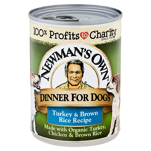 Newman's Own Turkey & Brown Rice Recipe Dinner for Dogs, 12.7 oz
