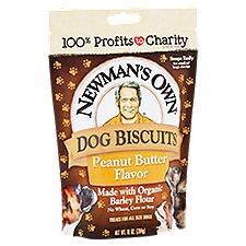 Newman's Own Peanut Butter Flavor, Dog Biscuits, 10 Ounce