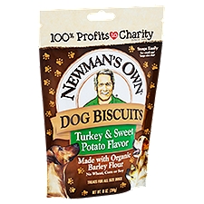 Newman's Own Turkey & Sweet Potato Flavor, Dog Biscuits, 10 Ounce