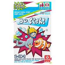 Go Fish! 2-in-1 Educational Kids' 3+, Card Game, 1 Each