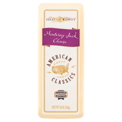 Great Midwest Monterey Jack Cheese, 8 oz