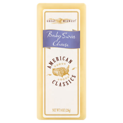 Great Midwest Baby Swiss Cheese, 8 oz