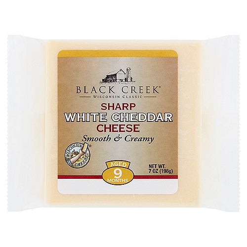 Black Creek Sharp White Cheddar Cheese, 7 oz
