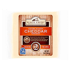 Black Creek Aged 2 Years Extra Sharp Cheddar Cheese, 7 oz, 7 Ounce