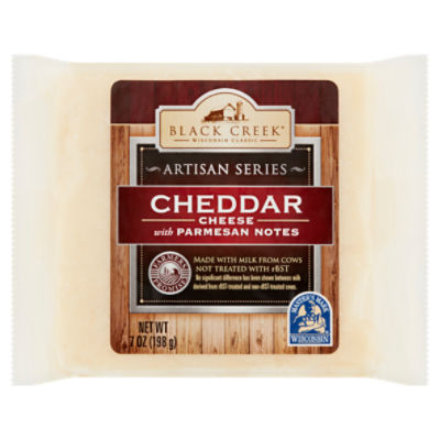 Black Creek Artisan Series Cheddar Cheese with Parmesan Notes, 7 oz