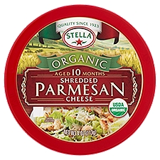 Stella Organic Parmesan Cheese Shreds, 4 Ounce