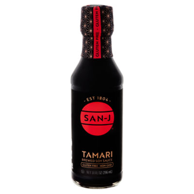 San-J Tamari Brewed Soy Sauce, 10 fl oz