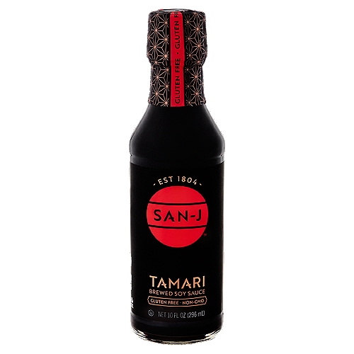 San-J Tamari Brewed Soy Sauce, 10 fl oz