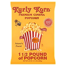 Kurly Korn Buttery Flavored Premium Cinema Popcorn, 24 oz