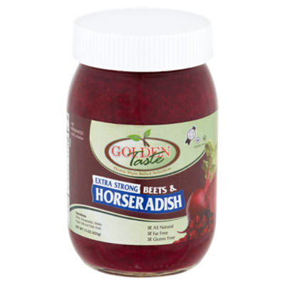 Golden Taste Extra Strong Beets & Horseradish, 15 oz