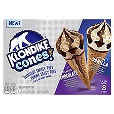 Klondike Cone Nuts For Vanilla & Classic Chocolate, Frozen Dairy Dessert, 30 Fluid ounce