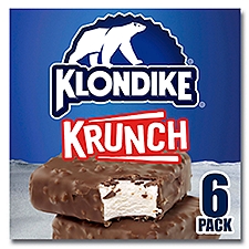 Klondike Krunch, Frozen Dairy Dessert Bars, 6 Each