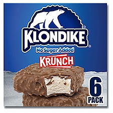 Klondike Krunch Vanilla Light Ice Cream, 4 fl oz, 6 count