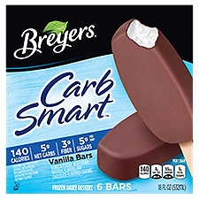 Breyers CarbSmart™ Frozen Dairy Dessert Vanilla Bars, 6 ct