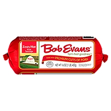 Bob Evans Zesty Hot Pork Sausage, 16 oz, 16 Ounce