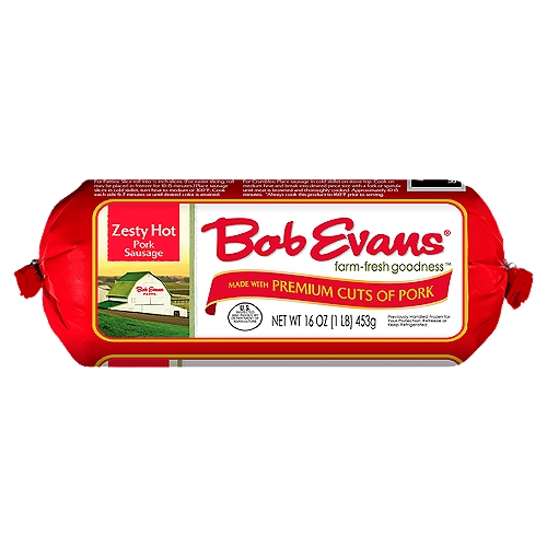 Bob Evans Zesty Hot Pork Sausage, 16 oz