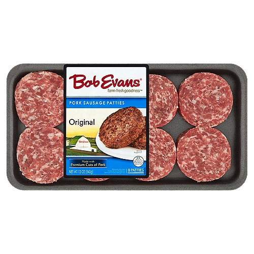 Bob Evans Original Pork Sausage Patties, 8 count, 12 oz